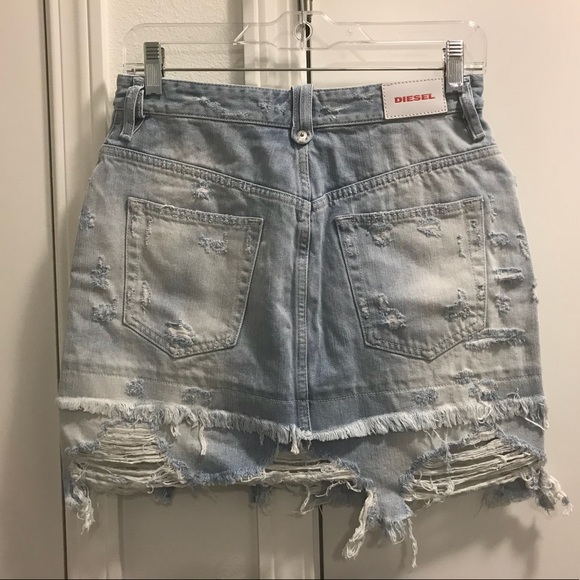 Diesel women’s denim mini skirt DE-MIXY - Picture 6 of 6